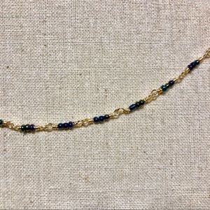black rainbow choker necklace